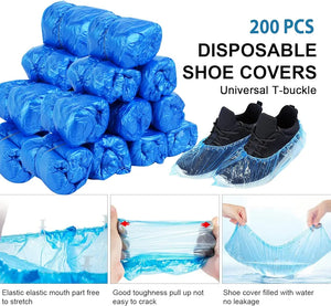 Automatic Shoe Cover Dispenser, Portable Shoe Cover Dispenser with Disposable Plastic Boots and Shoe Covers for Home, Office, Factory 